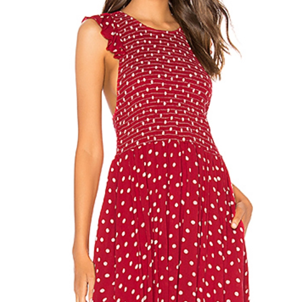 Free People Chambray Butterflies Midi Dress